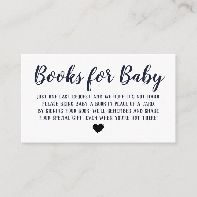 Books for Baby Enclosure Card (Front)