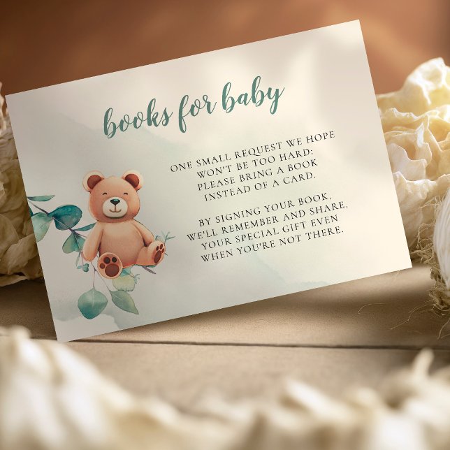 Books for Baby Enclosure Card Baby Bear (Creator Uploaded)