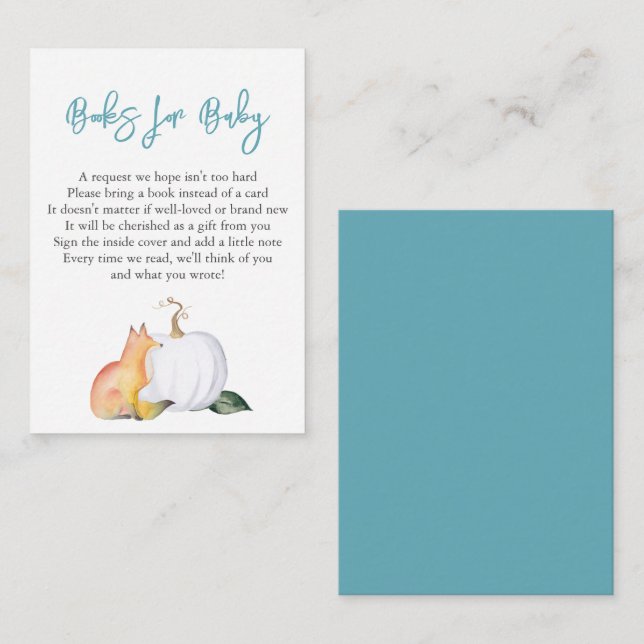 Books For Baby Enclosure Cards (Front/Back)