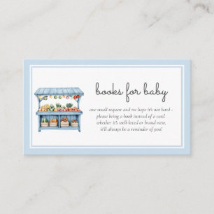 Books for Baby Farmers Market Baby Boy Shower Enclosure Card