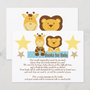 Books For Baby in Lieu of Baby Shower Card
