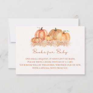 Books for Baby Insert   Autumn Pampas Grass Thank You Card