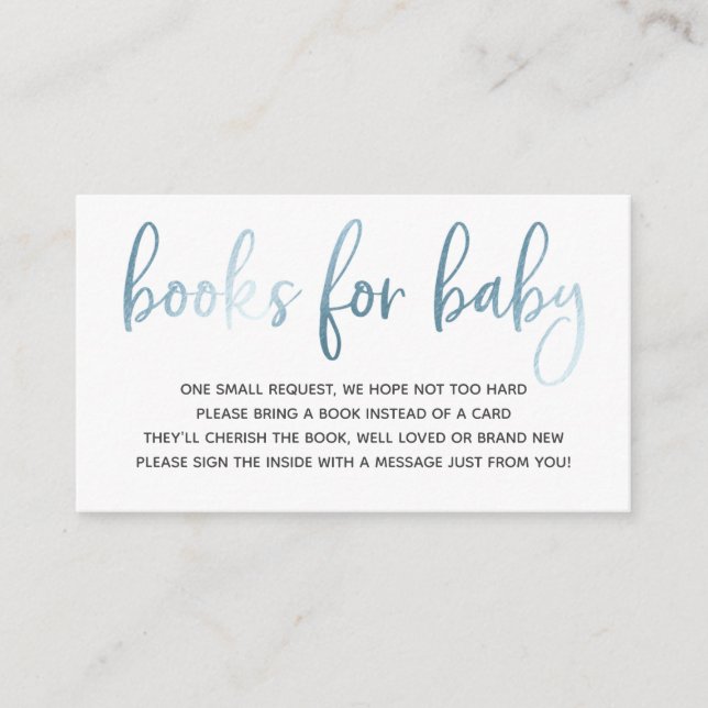 Books for Baby insert card (Front)