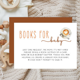 Books for Baby Insert   Coffee Baby Shower Request