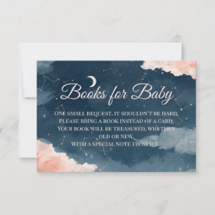 Books for Baby Insert Constellation Watercolor Thank You Card
