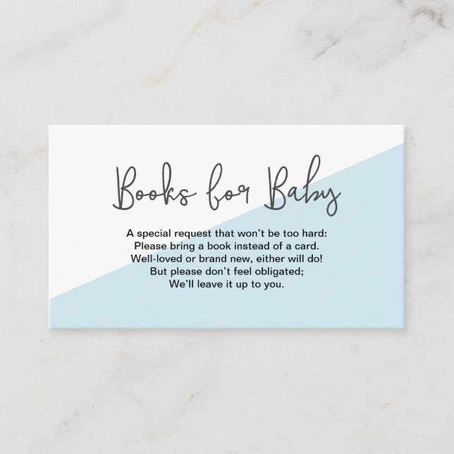 Books for Baby instead of Card Gender Neutral (Front)