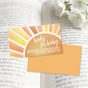Books For Baby Little Ray Of Sunshine Baby Shower Enclosure Card