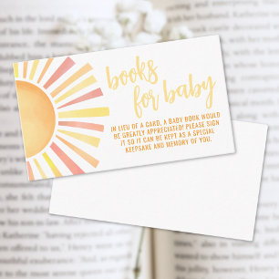 Books For Baby Little Ray Of Sunshine Baby Shower Enclosure Card