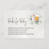 Books for Baby Message Card - A Baby is Brewing