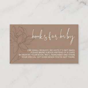 Books for baby Minimalist Simple Enclosure Card