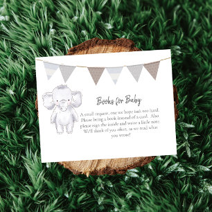 Books For Baby Modern Baby Elephant Enclosure Card
