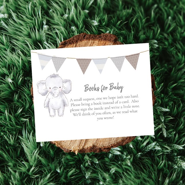 Books For Baby Modern Baby Elephant Enclosure Card (Creator Uploaded)