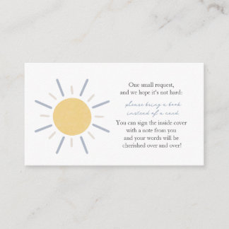 Books for Baby Pastel Blue Sunshine Enclosure Card