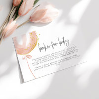 Books for Baby Pink Balloon Its a Girl Baby Shower