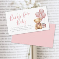 Books For Baby Pink Teddy Bear Baby Shower