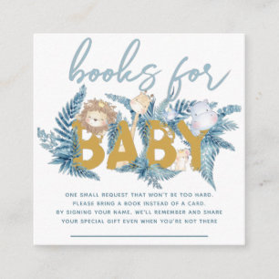 Books for Baby Safari Animals Enclosure Card