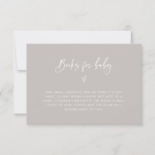 Books for Baby Shower Enclosure Request Card F201