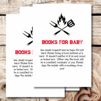 Books for baby shower game BBQ baby shower theme
