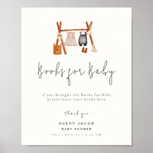 Books For Baby Sign Boho Clothes Baby Shower