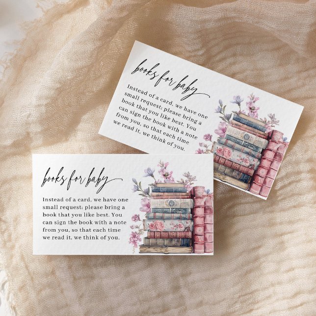 Books For Baby Storybook New Chapter Baby Shower Enclosure Card (Creator Uploaded)