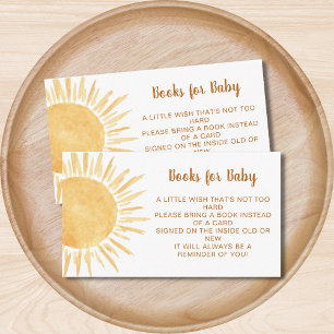 Books For Baby Sunshine Baby Shower Enclosure Card