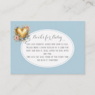 Books for Baby sweetheart Baby Shower enclosure Card