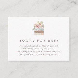 Books for Baby Tea Baby Shower Card