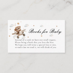 Books for Baby! Teddy Bear & Aeroplane Enclosure Card
