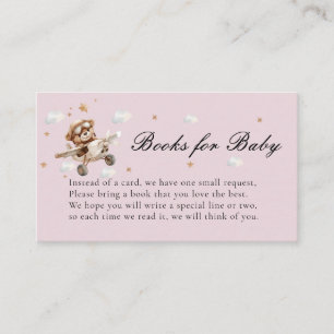 Books for Baby! Teddy Bear & Aeroplane Enclosure Card