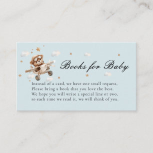 Books for Baby! Teddy Bear & Airplane Enclosure Card
