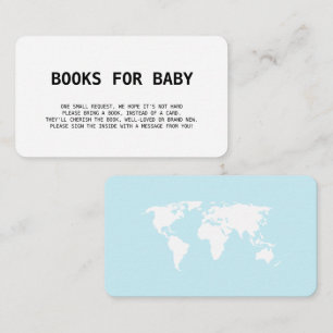 Books for Baby Travel Boarding Pass Blue Boy Enclosure Card