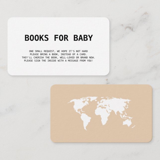 Books for Baby Travel Passport Boarding Pass Boho Enclosure Card (Front/Back)