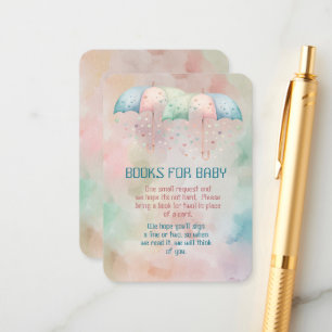 Books For Baby Twins Boy and Girl Shower  Enclosure Card