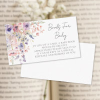 Books For Baby Wildflower Floral Baby Shower