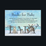 Books for Baby Winter Arctic Animals Christmas  En Enclosure Card<br><div class="desc">This design may be personalised in the area provided by changing the photo and/or text. Or it can be customised by choosing the click to customise further option and delete or change the colour of the background, add text, change the text colour or style, or delete the text for an...</div>