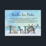 Books for Baby Winter Arctic Animals Christmas  En Enclosure Card<br><div class="desc">This design may be personalised in the area provided by changing the photo and/or text. Or it can be customised by choosing the click to customise further option and delete or change the colour of the background, add text, change the text colour or style, or delete the text for an...</div>