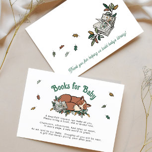  Books for Baby Woodland Storybook Book Request Enclosure Card