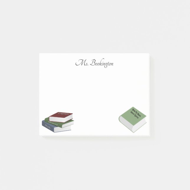 Books For Teachers Post-it Notes (Front)