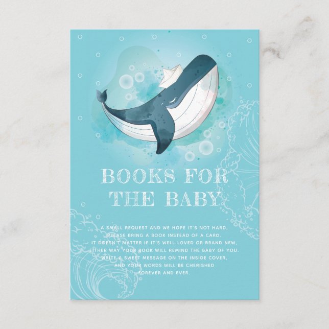 Books for the Baby Whale Ocean Enclosure Card (Front)