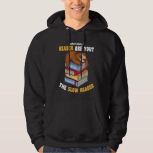 Books Friend Saying Book Read Sloth Hoodie