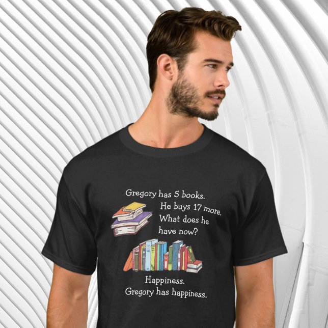 Books = Happiness, Love to Read T-Shirt (Creator Uploaded)
