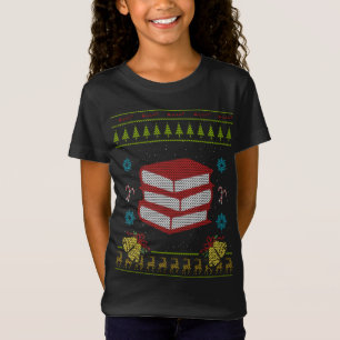 books librarian bookworm ugly christmas sweater