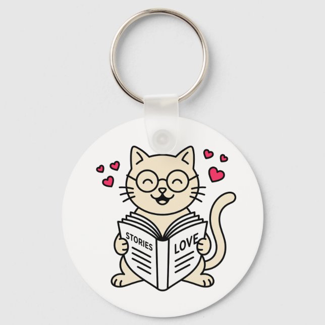 BOOKS LOVER KEY RING (Front)