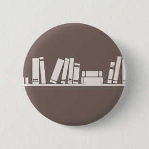 Books lovers! 6 cm round badge