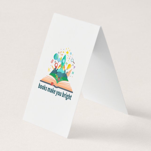 Books Make You Bright Business Card (Back)