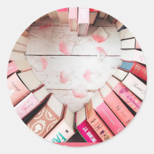 Books Make You Bright Classic Round Sticker