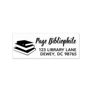 Books Name Return Address Stamp Teacher Librarian