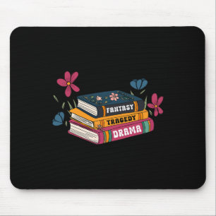 Books Of Emotion Fantasy Tragedy Drama Design Mouse Pad