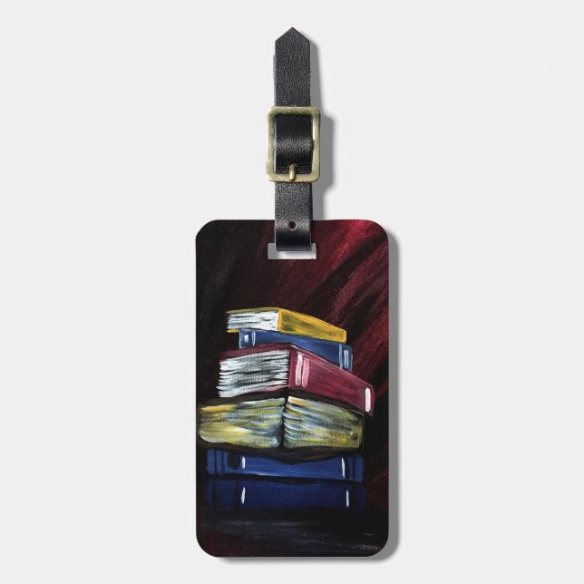 Books Of Knowledge Luggage Tag (Front Vertical)