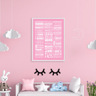 Books of the Bible Poster Wall Art